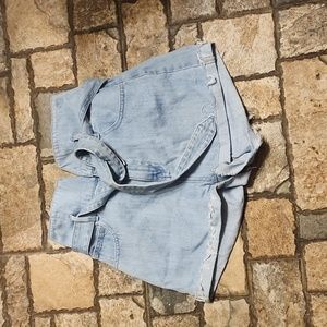 Ziqing Paperbag Denim Shorts